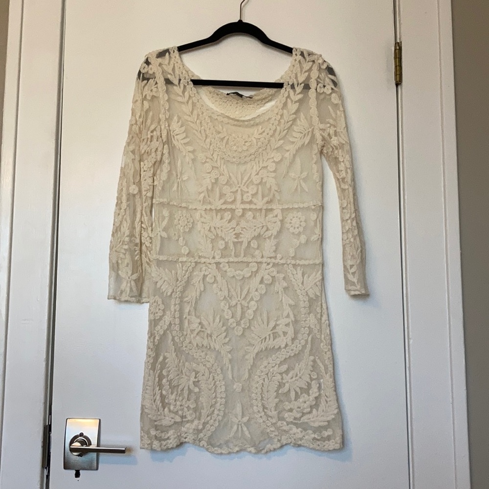 Lace dress by Honey Punch